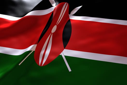 Kenya flag background