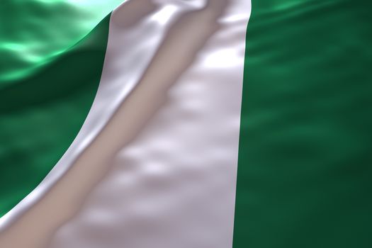 Nigeria flag background