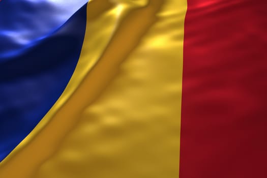Romania flag background