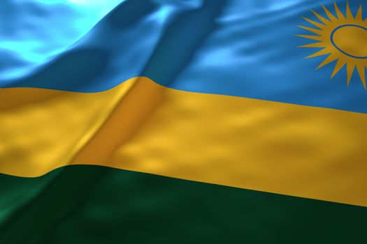 Rwanda flag background