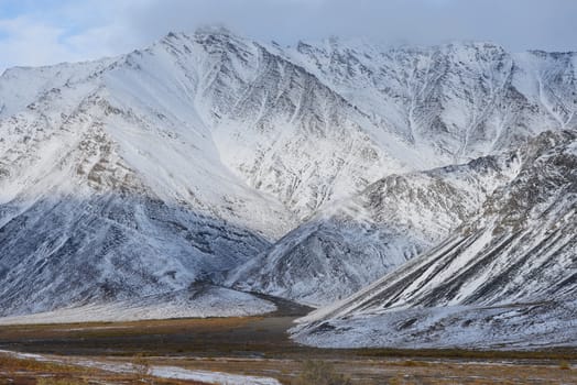 snow mountain in northern alaska