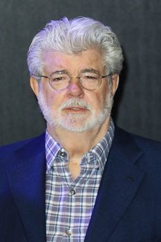 ENGLAND, London: Star Wars creator George Lucas attends the London premiere of Star Wars: The Force Awakens, at Leicester Square on December 16, 2015.Lucas said All of the premieres have always been in London, it's like coming home to an event.