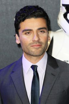 ENGLAND, London: Star Oscar Isaac attends the London premiere of Star Wars: The Force Awakens, at Leicester Square on December 16, 2015.