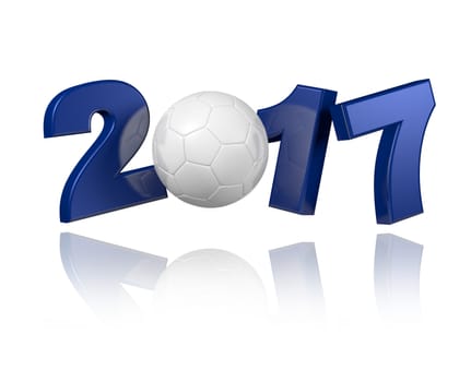 Handball 2017 design with a white background