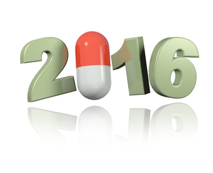 Pill 2016 design with a White Background