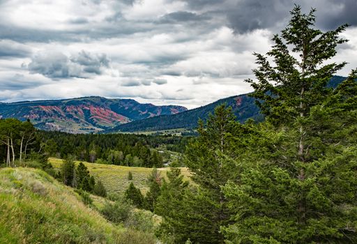 Red Hills of Wyoming above the Gros Ventre River.