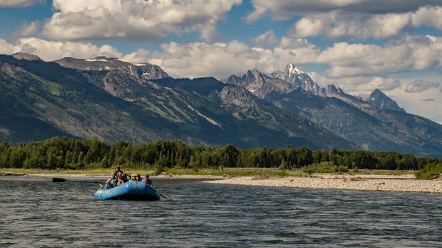 Rafting the Snake River in Wyoming