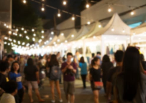 night market blurry background