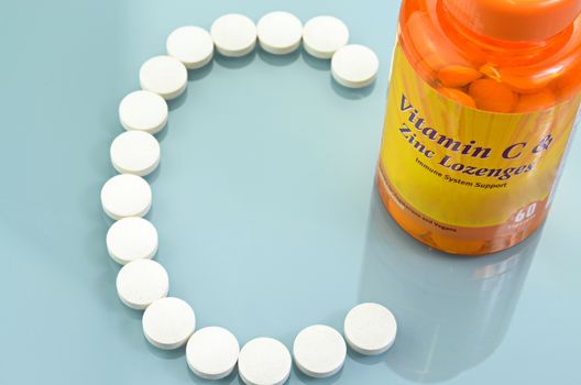 Vitamin C and Zinc Lozenges, food supplement

