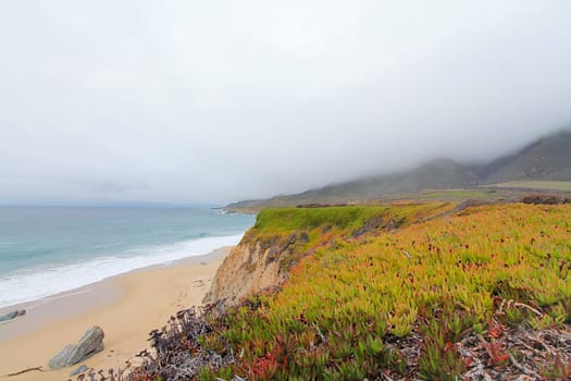beautiful scenic from Big Sur, highway 1, California, USA