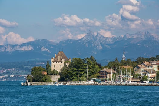 The medieval city of Yvoire, located on the south (and French) shore of the Geneva lake.