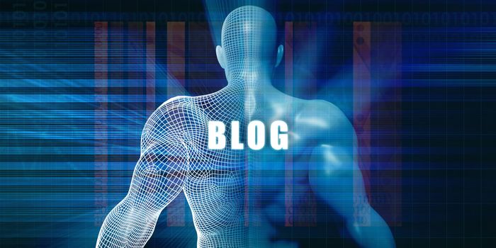 Blog as a Futuristic Concept Abstract Background