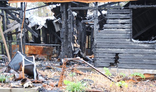 House fire caused by overheated xmas tree lights.