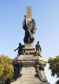 Monument a Rius i Taulet in Barcelona, Spain 