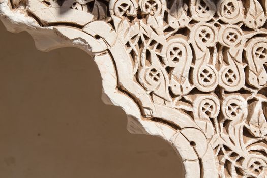 Precise details of the traditional arabian architecture.