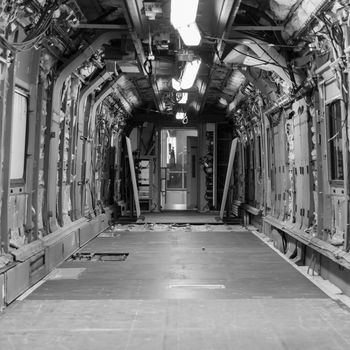 VICENZA, ITALY - DECEMBER 14:  Realization inner part of a railway car, interior view on Sunday, December 14, 2014