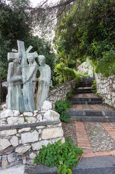 Stations of the Cross in Sicily, Italy.