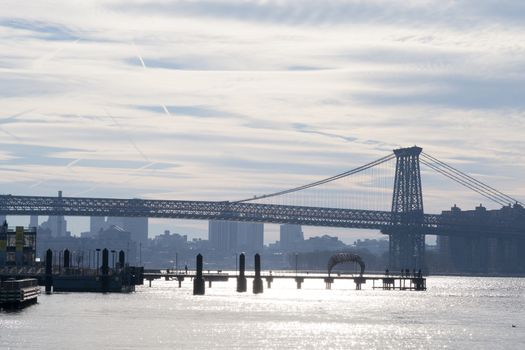 Williamsburg bridge is one of the bridges that connect Brooklyn with Manhattan