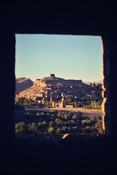 ait ben haddou town i morocoo pretected by UNESCO