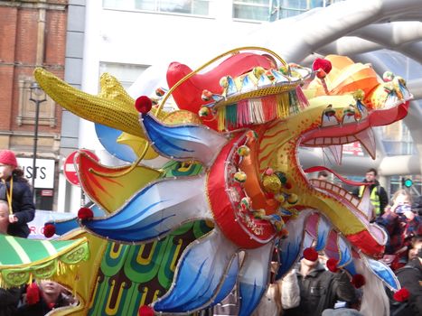 ENGLAND, London: Parades and festive floats roll through London for the Chinese New Year on February 14, 2016.