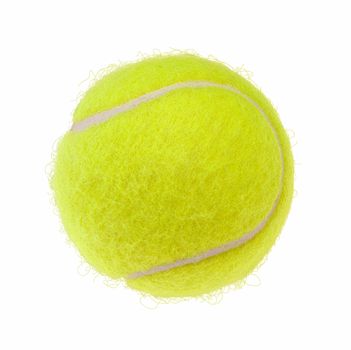 Tennis ball isolated on white background