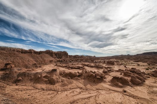 Landscape in Goblin Valley State Park , Utah, USA