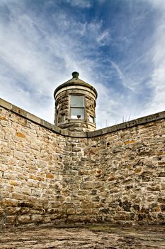 Tower used to prevent prisoners to escape ther confinement