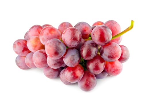 Red grape isolated on white background