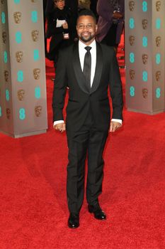 UK, London: American actor Cuba Gooding Jr. poses on the red Carpet at the EE British Academy Film Awards, BAFTA Awards, at the Royal Opera House in London, England, on 14 February 2016.