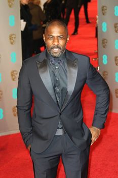 UK, London: British actor Idris Elba poses on the red Carpet at the EE British Academy Film Awards, BAFTA Awards, at the Royal Opera House in London, England, on 14 February 2016.