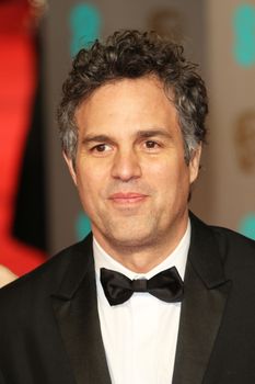 UK, London: American actor Mark Ruffalo poses on the red Carpet at the EE British Academy Film Awards, BAFTA Awards, at the Royal Opera House in London, England, on 14 February 2016.