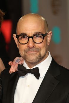 UK, London: American actor Stanley Tucci poses on the red Carpet at the EE British Academy Film Awards, BAFTA Awards, at the Royal Opera House in London, England, on 14 February 2016.