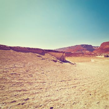 Judean Desert on the West Bank of the Jordan River, Instagram Effect