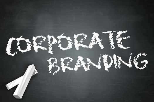 Blackboard with Corporate Branding wording