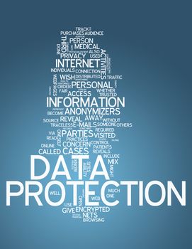 Word Cloud with Data Protection related tags