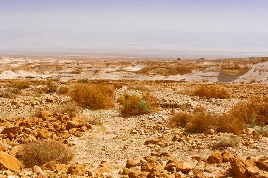 Judean Desert on the West Bank of the Jordan River