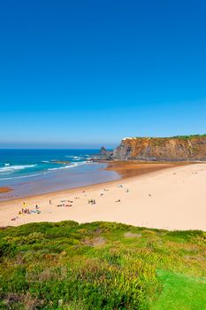  Sandy Beach on the Rocky Coast of Atlantic Ocean in Portugal