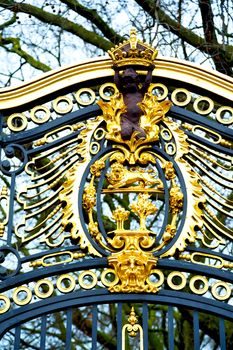 in london england the old metal gate  royal palace