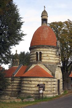 The Chapel of St Wenceslas in the village Vlci, Czech republic