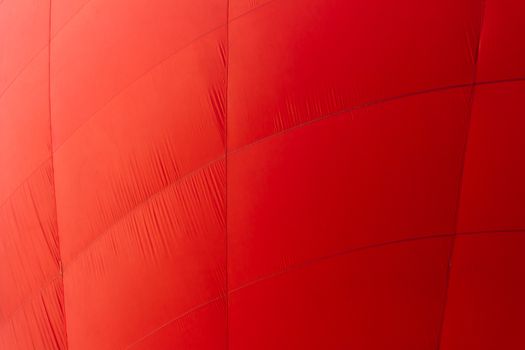 part of red hot air balloon fabric picture