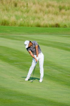 CHONBURI - DECEMBER 10 : Satoshi Kodaira of Japan player in Thailand Golf Championship 2015  at Amata Spring Country Club on December 10, 2015 in Chonburi, Thailand.