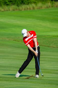 CHONBURI - DECEMBER 10 : Andrew Dodt of Australia player in Thailand Golf Championship 2015  at Amata Spring Country Club on December 10, 2015 in Chonburi, Thailand.