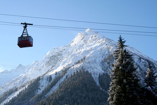 In the mountains of Dombai, Caucasus