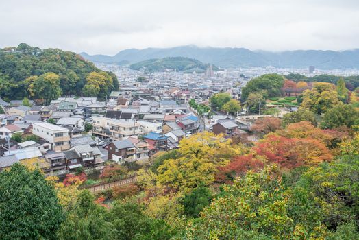 View from Himeji Castle, Japan.