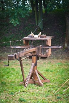 Ballista - ancient missile weapon that launched a large projectile at a distant target.