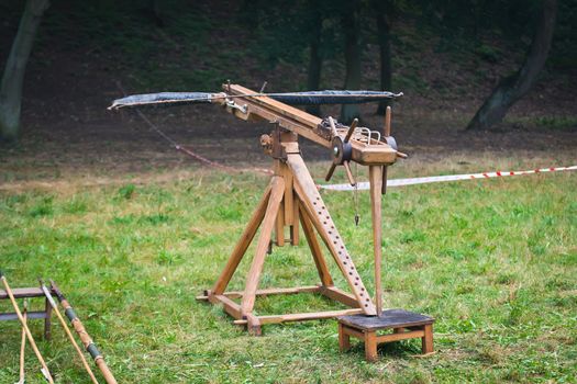 Ballista - ancient missile weapon that launched a large projectile at a distant target.