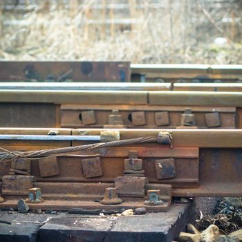 view of the railway track on a sunny day