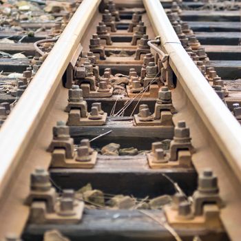 view of the railway track on a sunny day