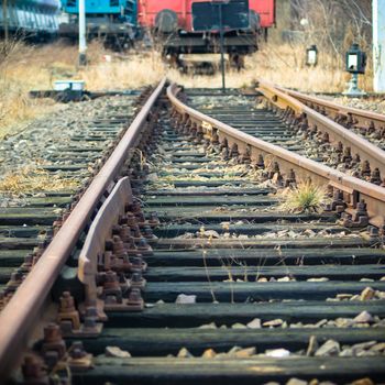 view of the railway track on a sunny day