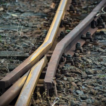 view of the railway track on a sunny day